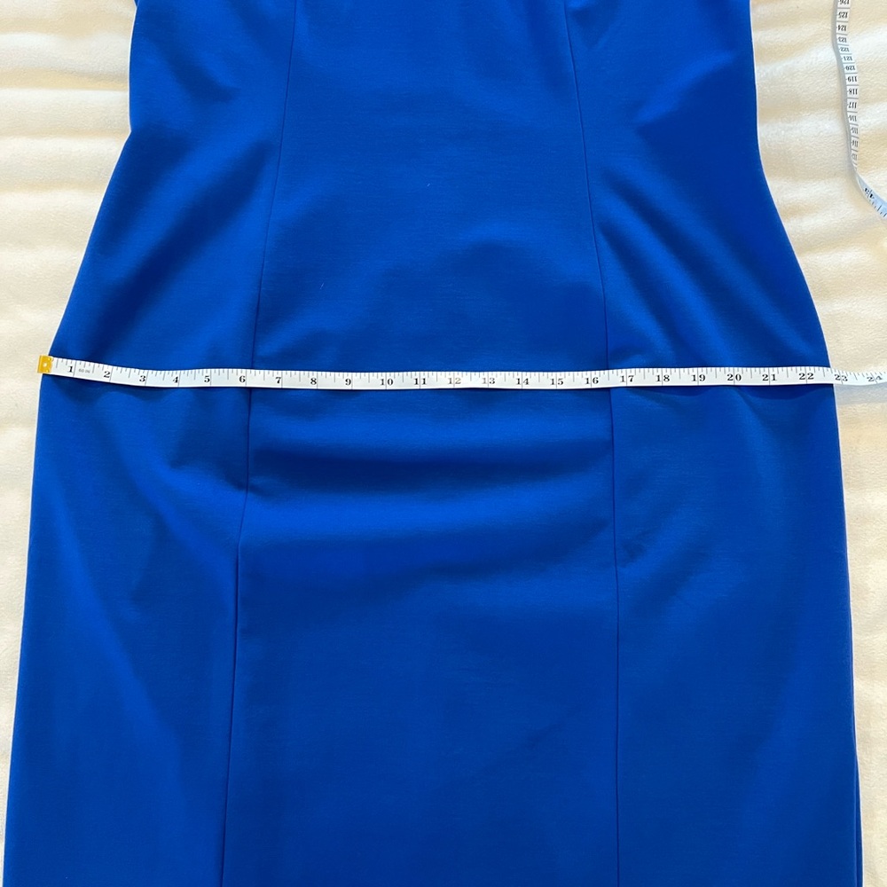 🎉Host Pick🎉Talbots Royal Blue Dress w/Decorative Pearl Neckline Size 16 - Picture 7 of 13